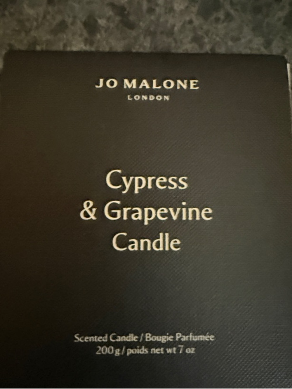 Jo Malone Black Cypress & Grapevine Candle Box